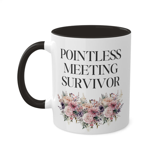Pointless Meeting Survivor Mug 11 oz