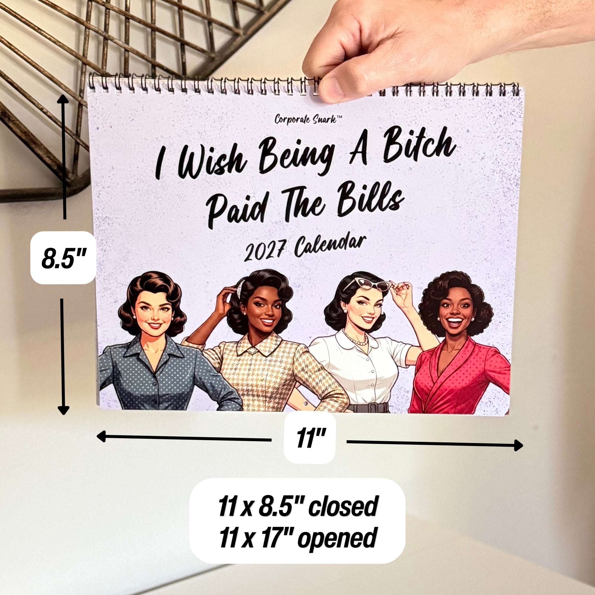 2027 I Wish Being a Bitch Paid The Bills Calendar