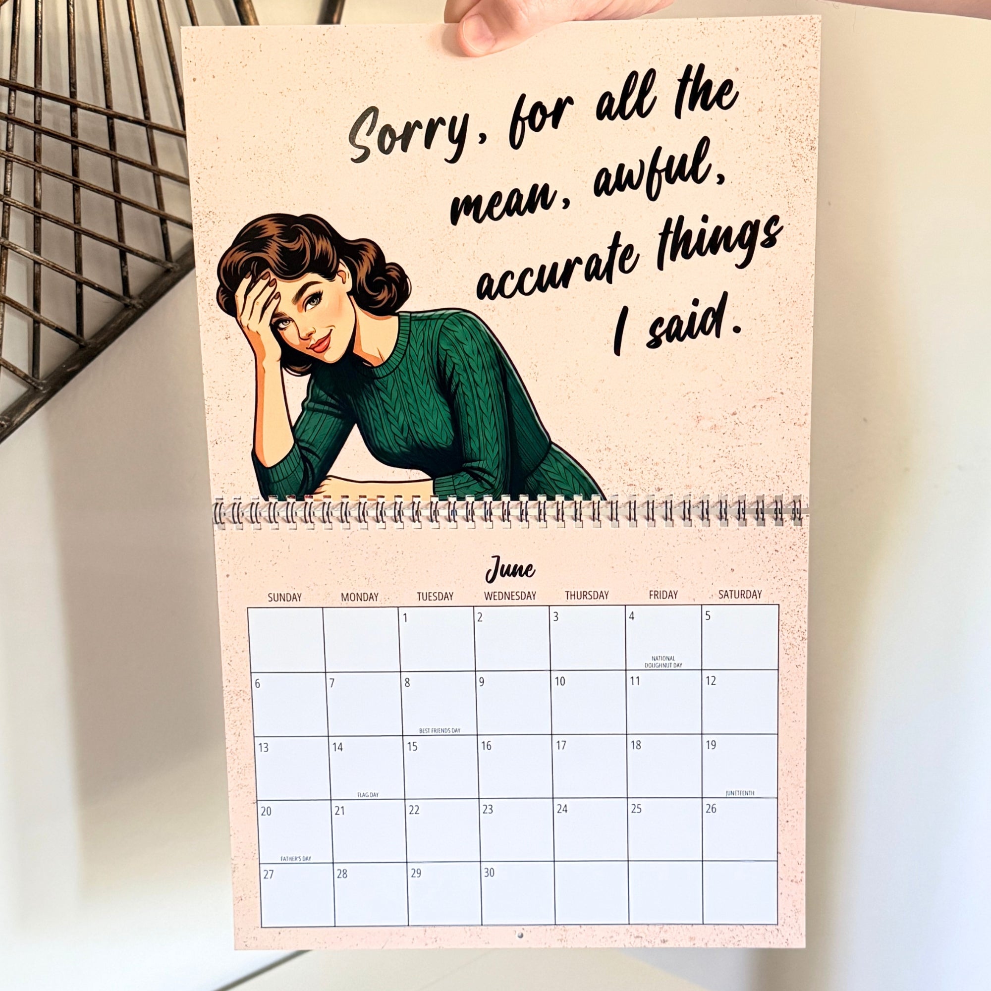 2027 I Wish Being a Bitch Paid The Bills Calendar