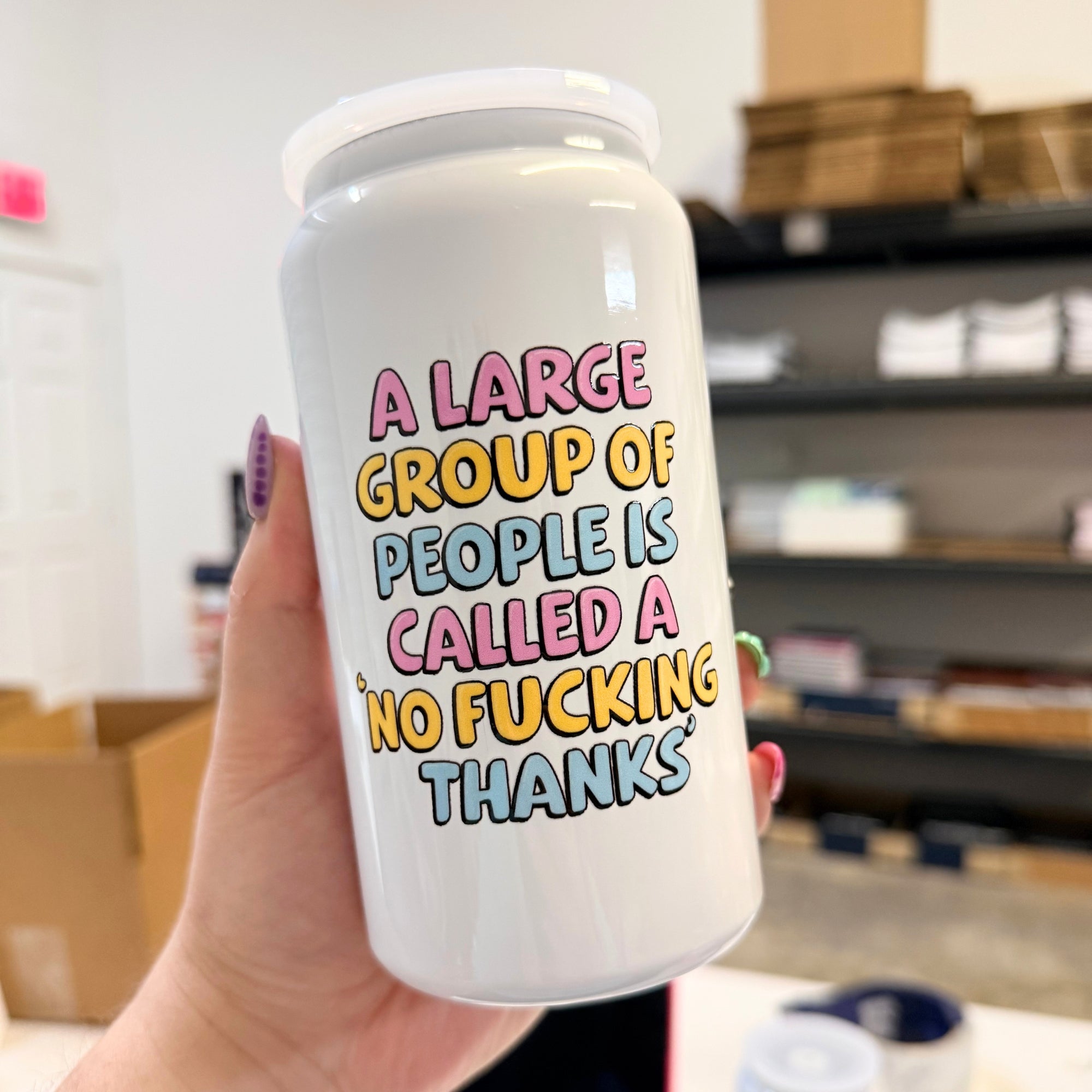 A Large Group of People Is Called A No Thanks Tumbler