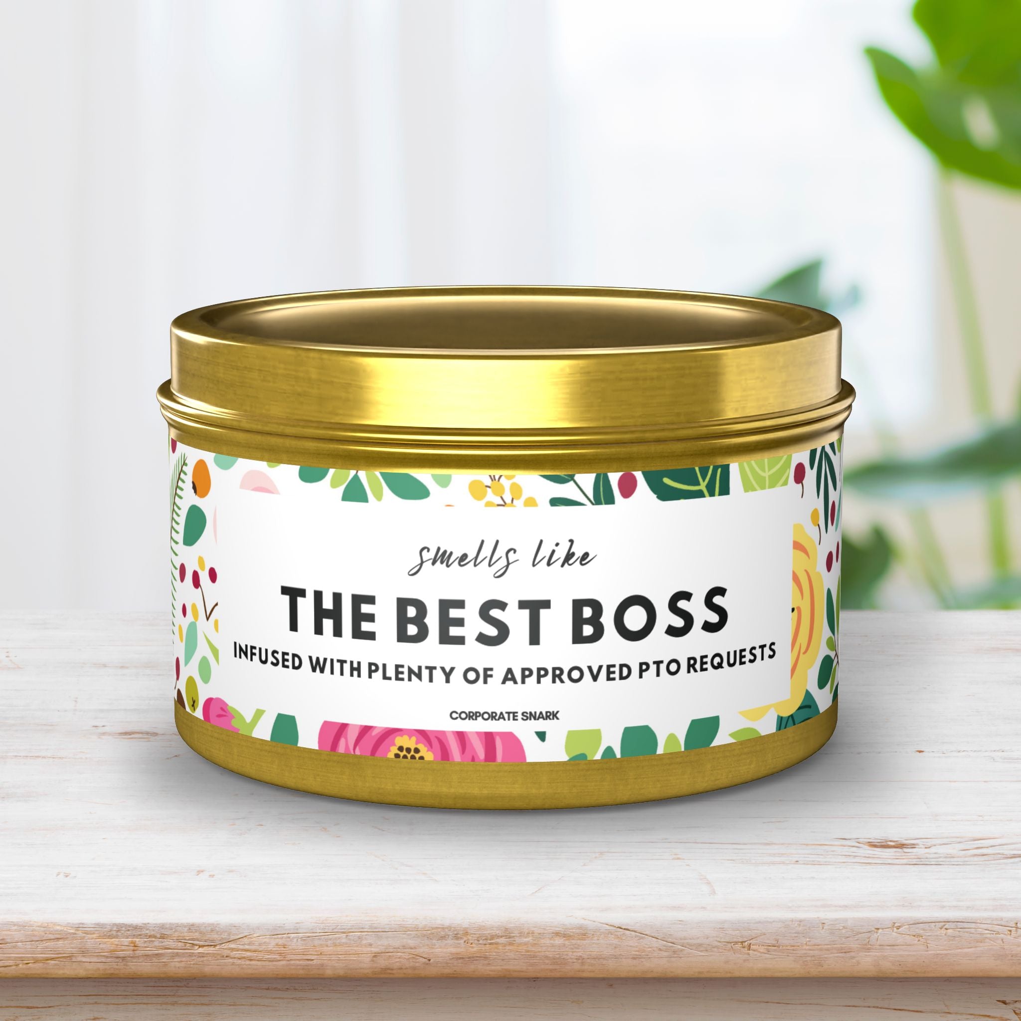 Smells Like the Best Boss, Infused with Plenty of Approved PTO Requests Candle