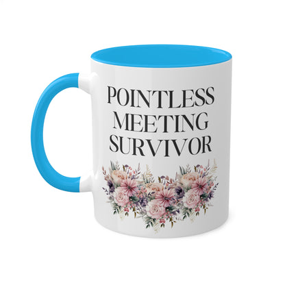 Pointless Meeting Survivor Mug 11 oz