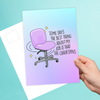 Some Days The Best Thing About My Job Postcard