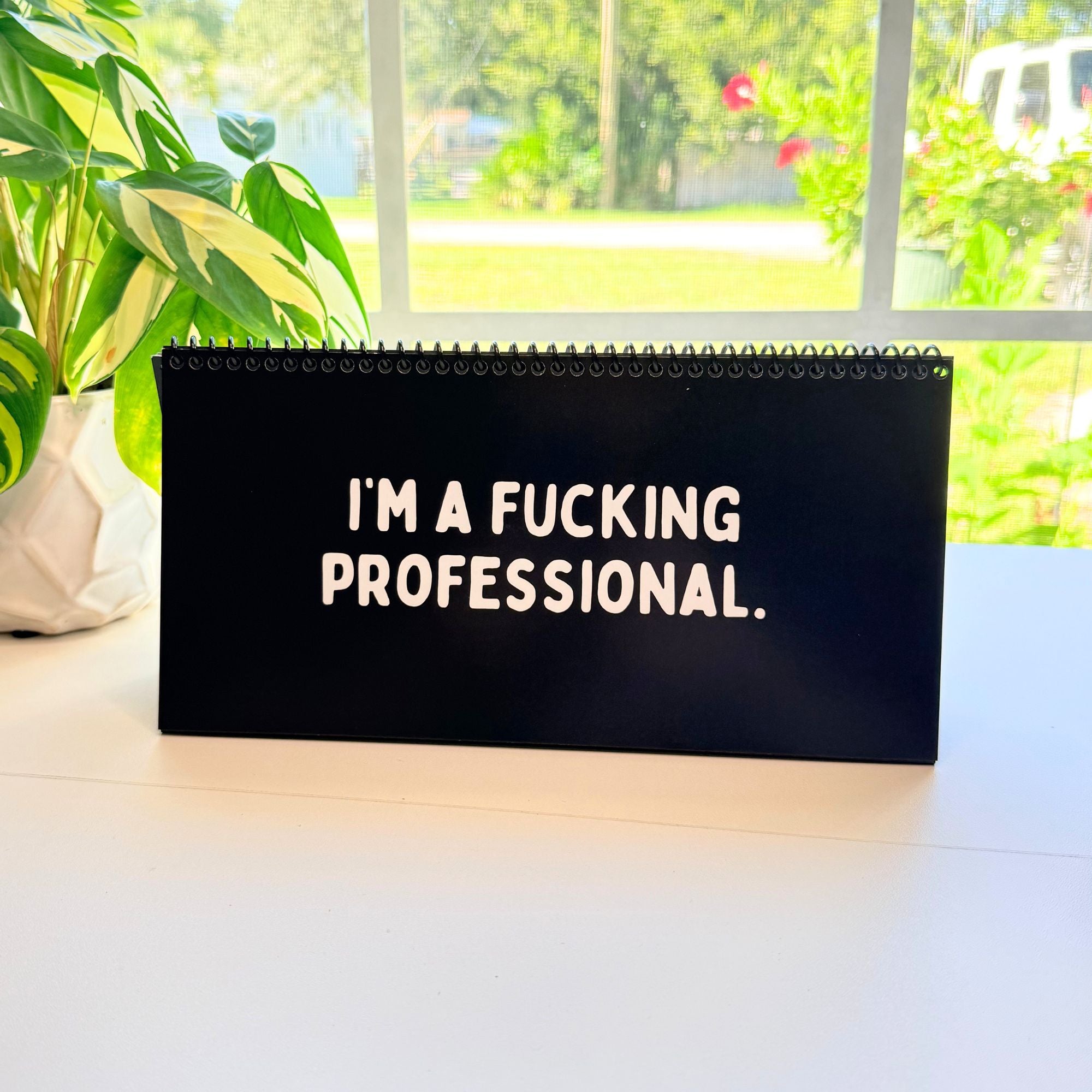 The Daily Mood Desk Sign for People That Like To Say F*ck Black