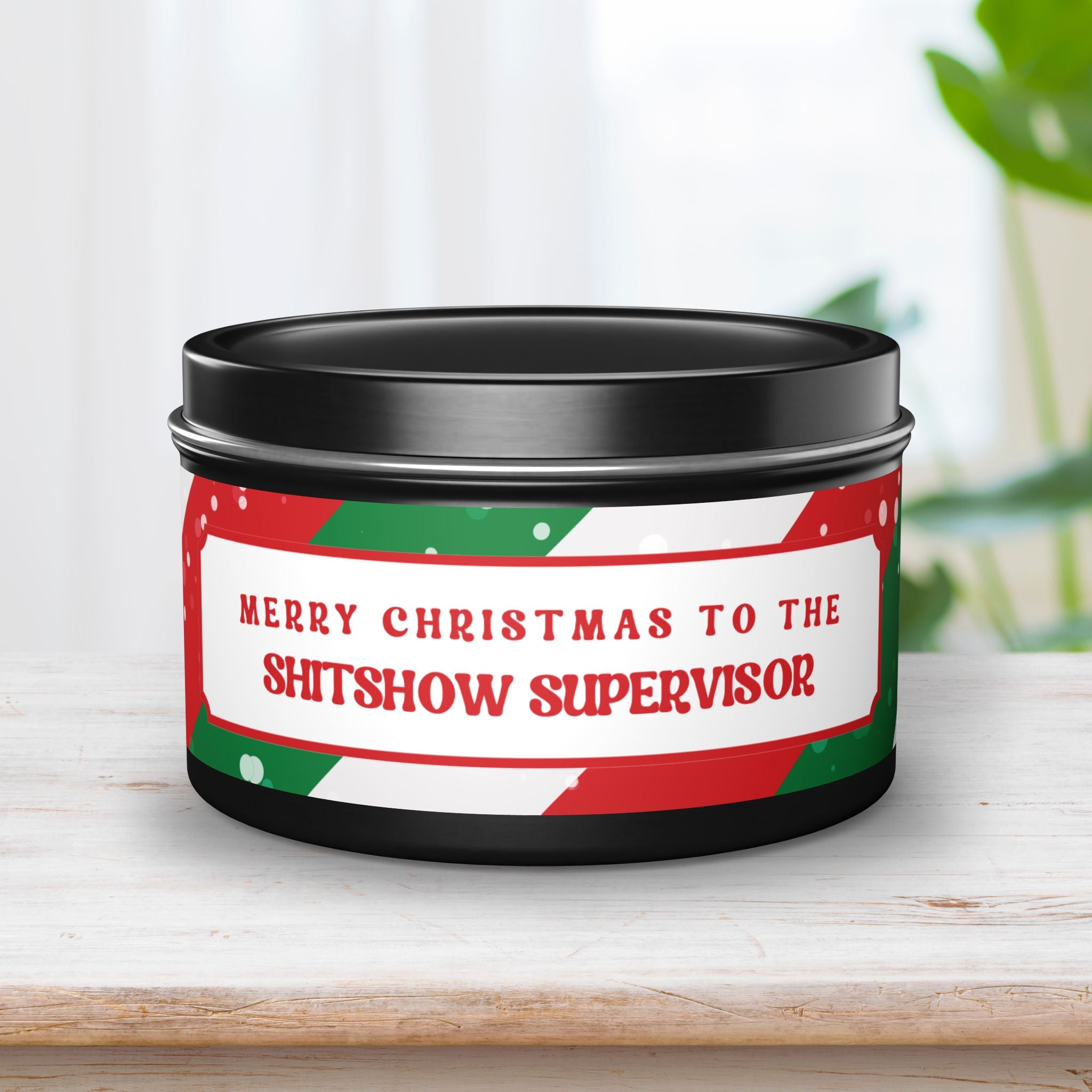 Merry Christmas to the Shitshow Supervisor Candle