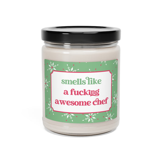 Smells Like a Fucking Awesome Chef Candle