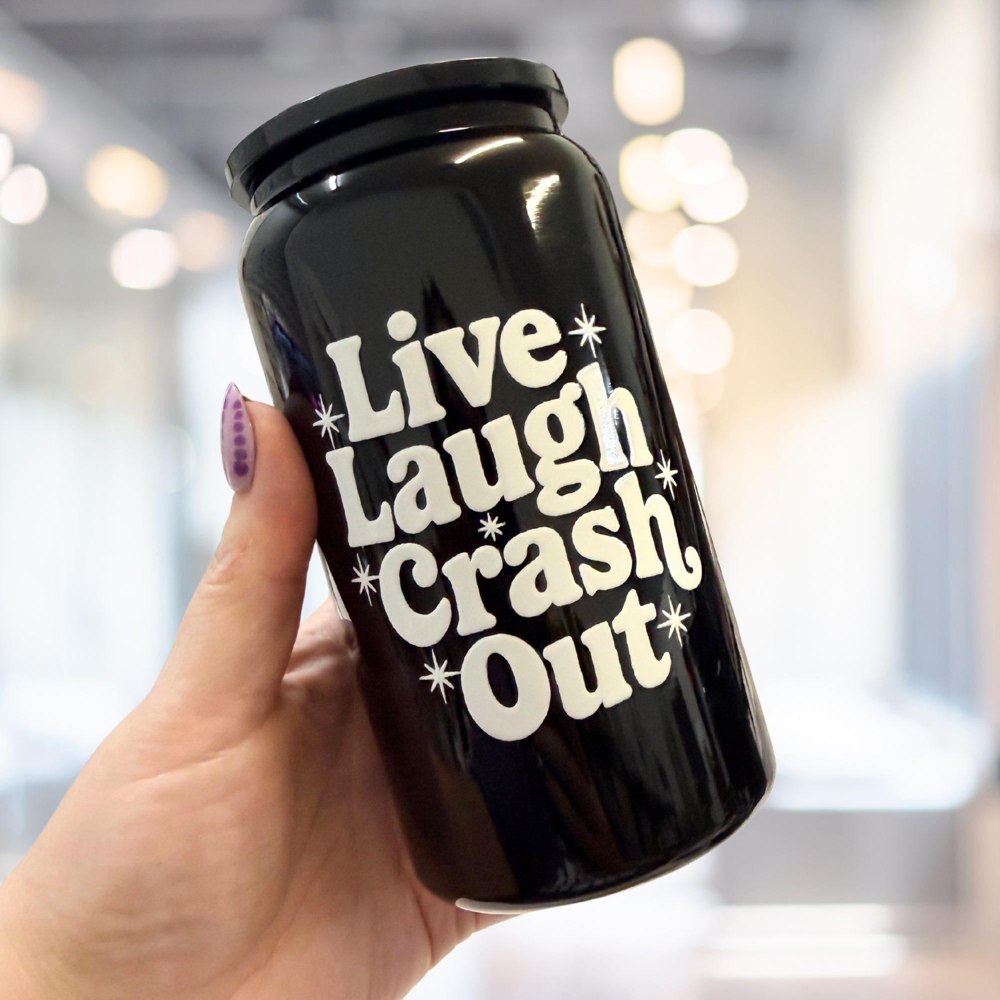 Live Laugh Crash Out Tumbler