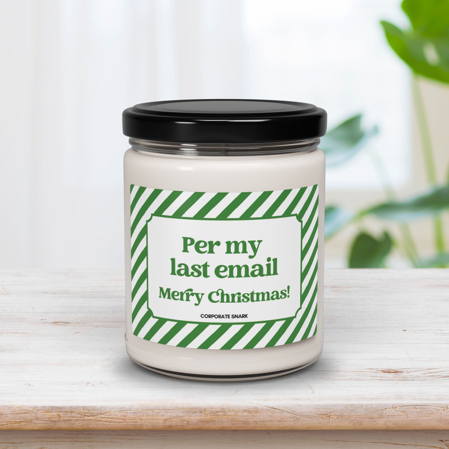 Per My Last Email Merry Christmas Candle