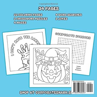 Work Sucks Spooky Edition: VOL 1 Sweary Coloring & Activity Book