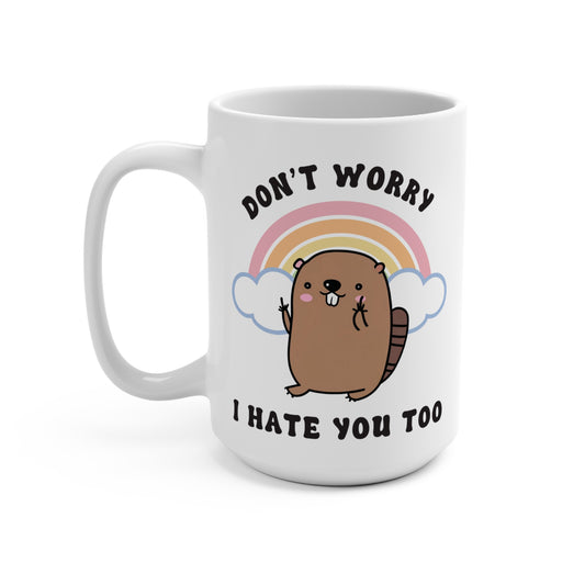 Flipping Feelings Beaver Mug 15oz