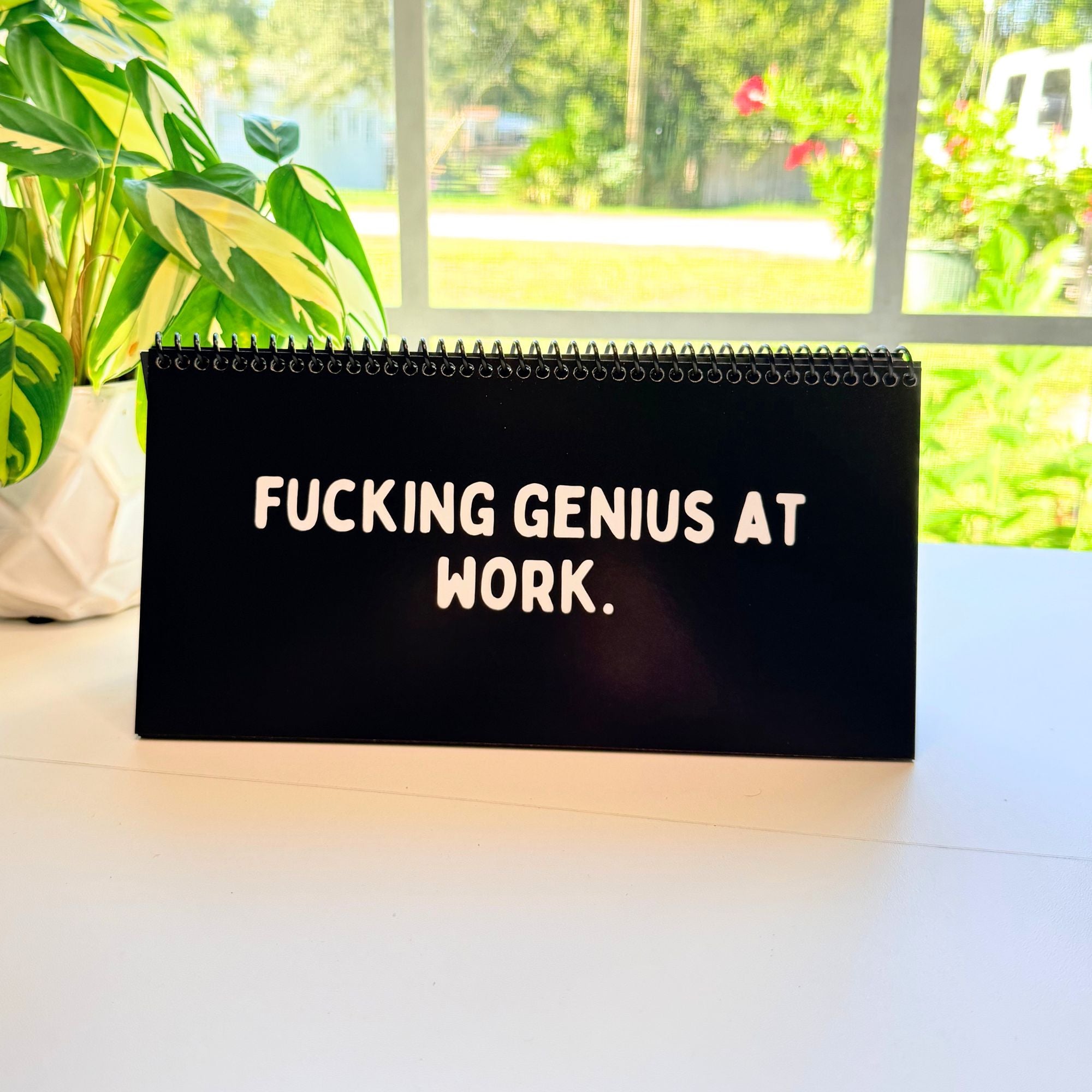 The Daily Mood Desk Sign for People That Like To Say F*ck Black