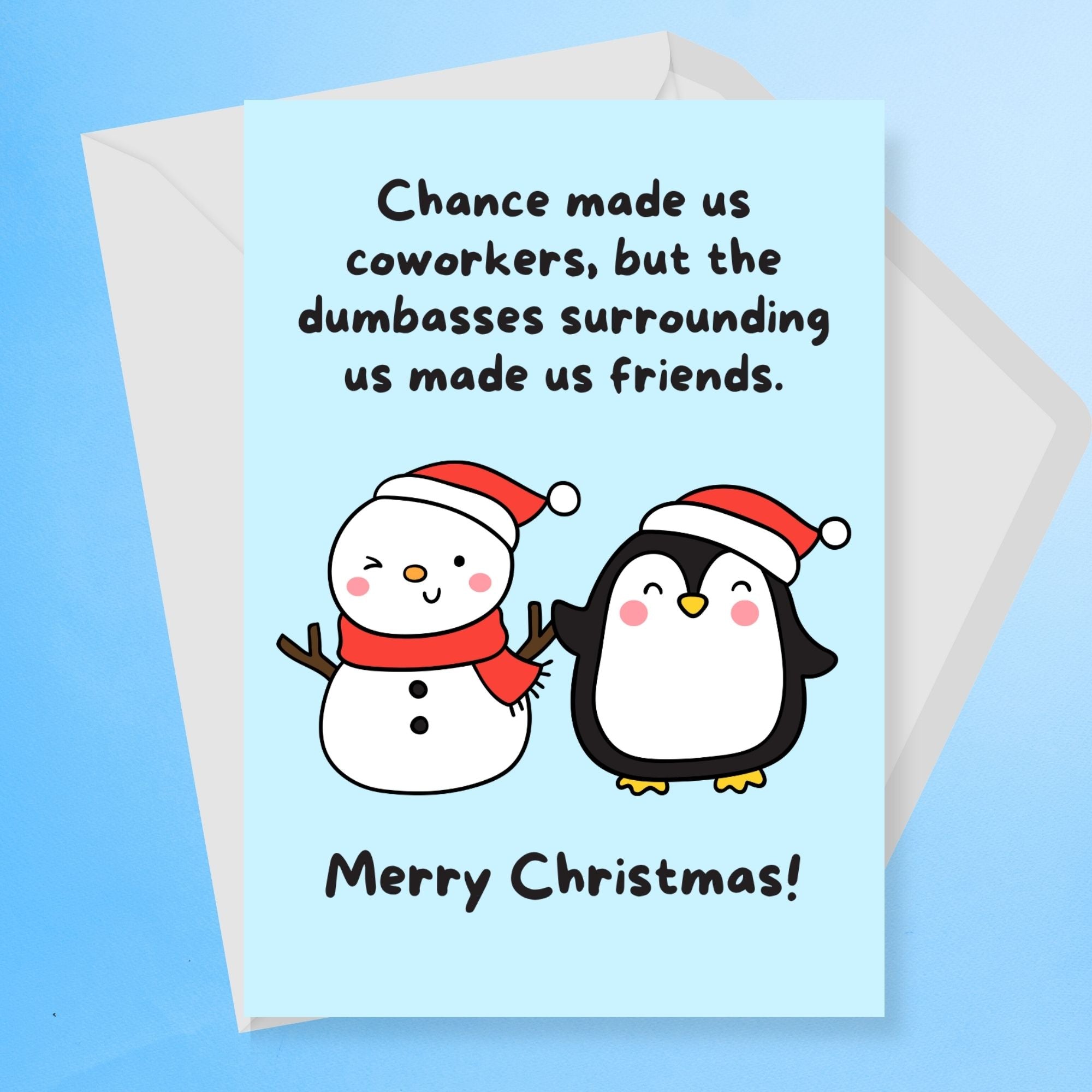 Chance Made Us Coworkers Christmas Card