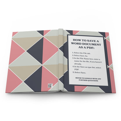 How to Save a Word Document as a PDF Hardcover Journal