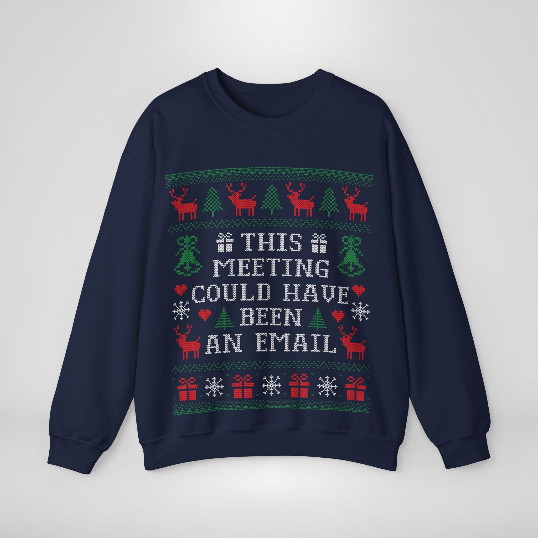 This Meeting Could Have Been an Email Ugly Christmas Sweatshirt AUS