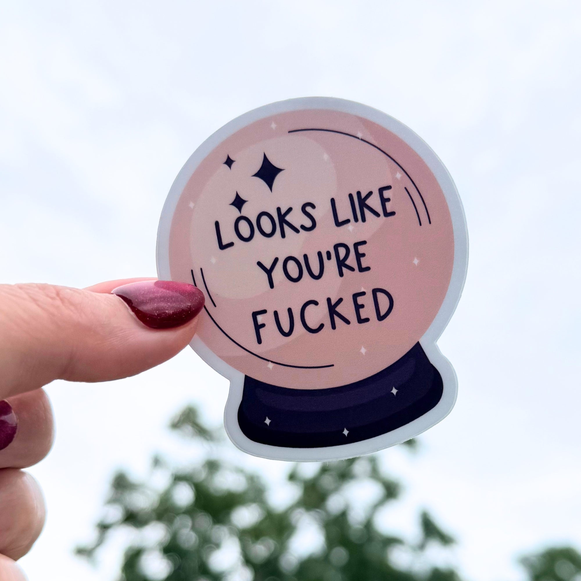 Looks Like You're Fucked Sticker