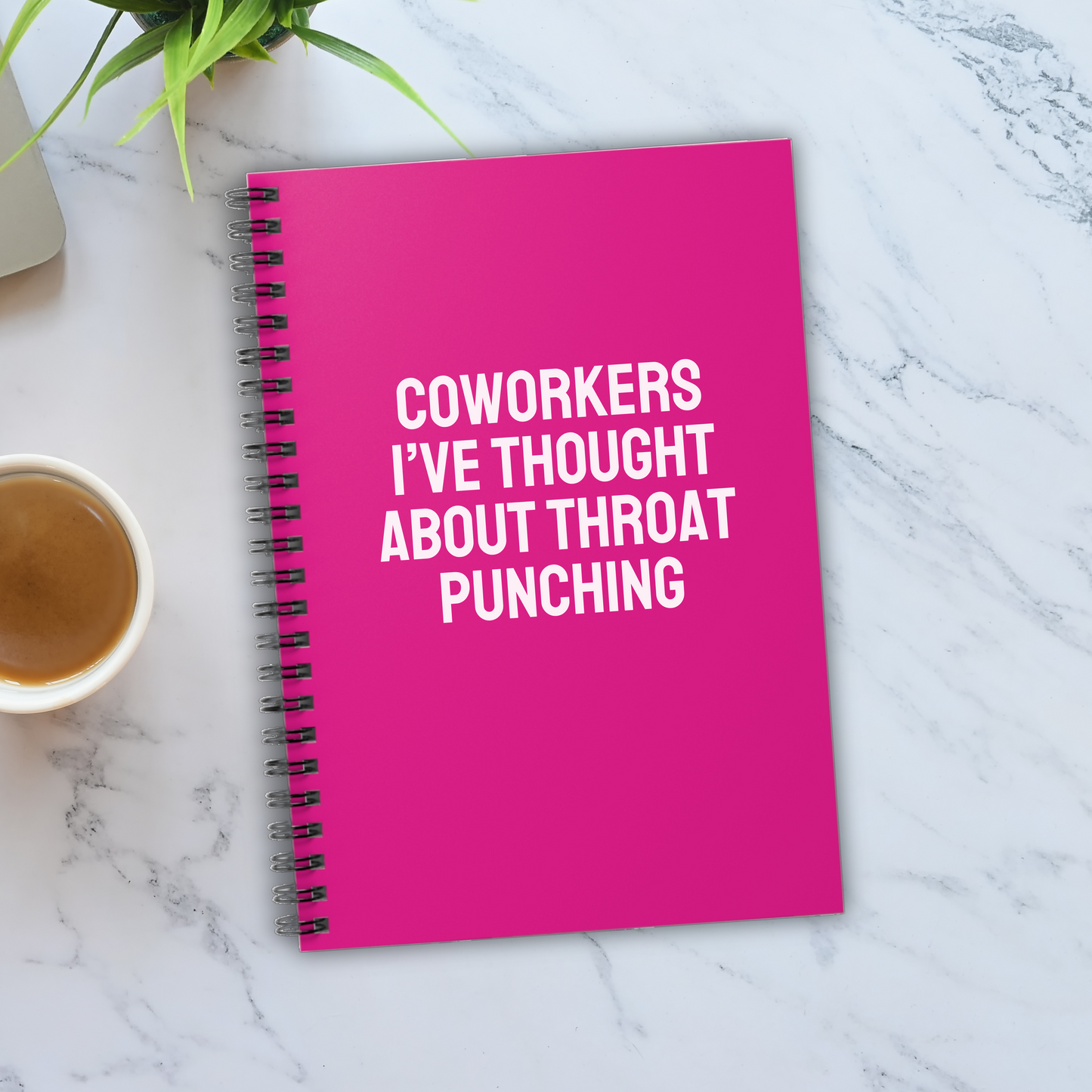 Coworkers I've Thought About Throat Punching Notebook