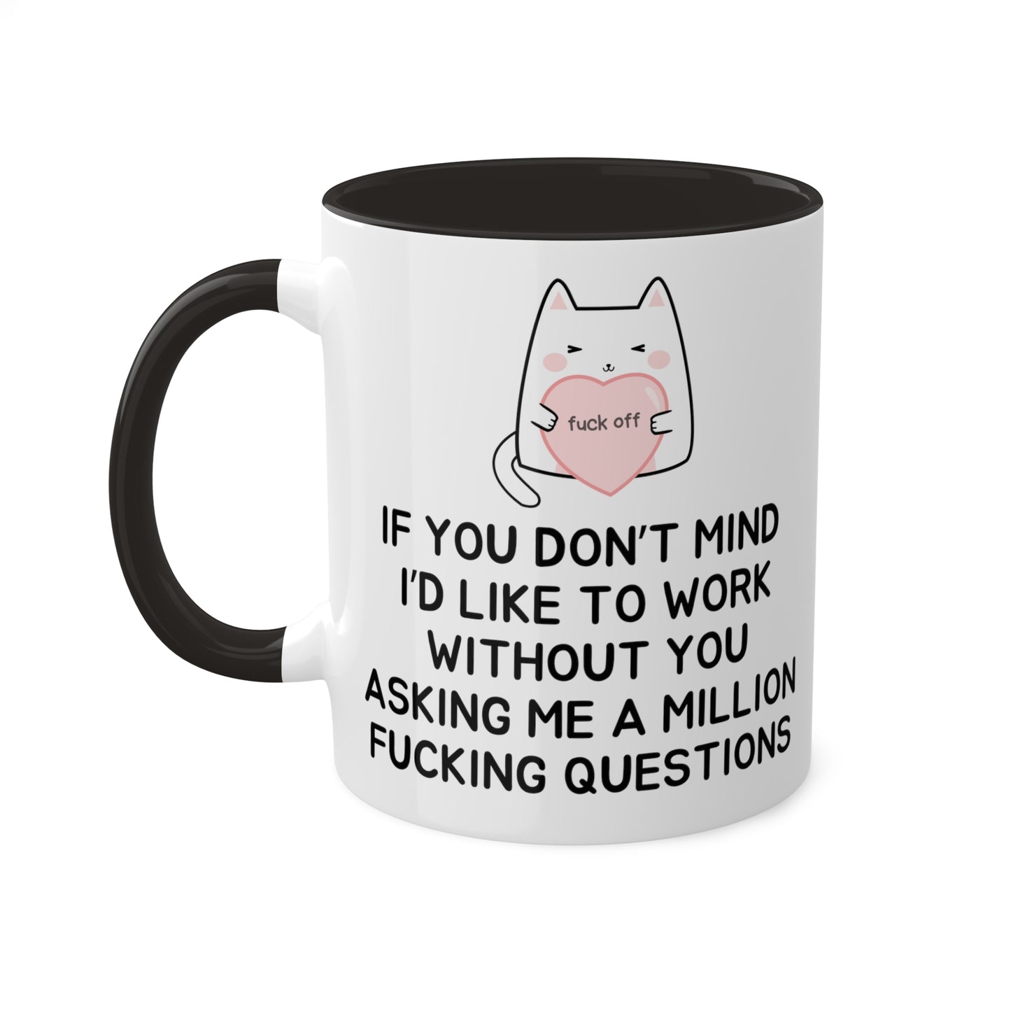 “Catty Quip” Snarky Work-Humor Mug 11 oz