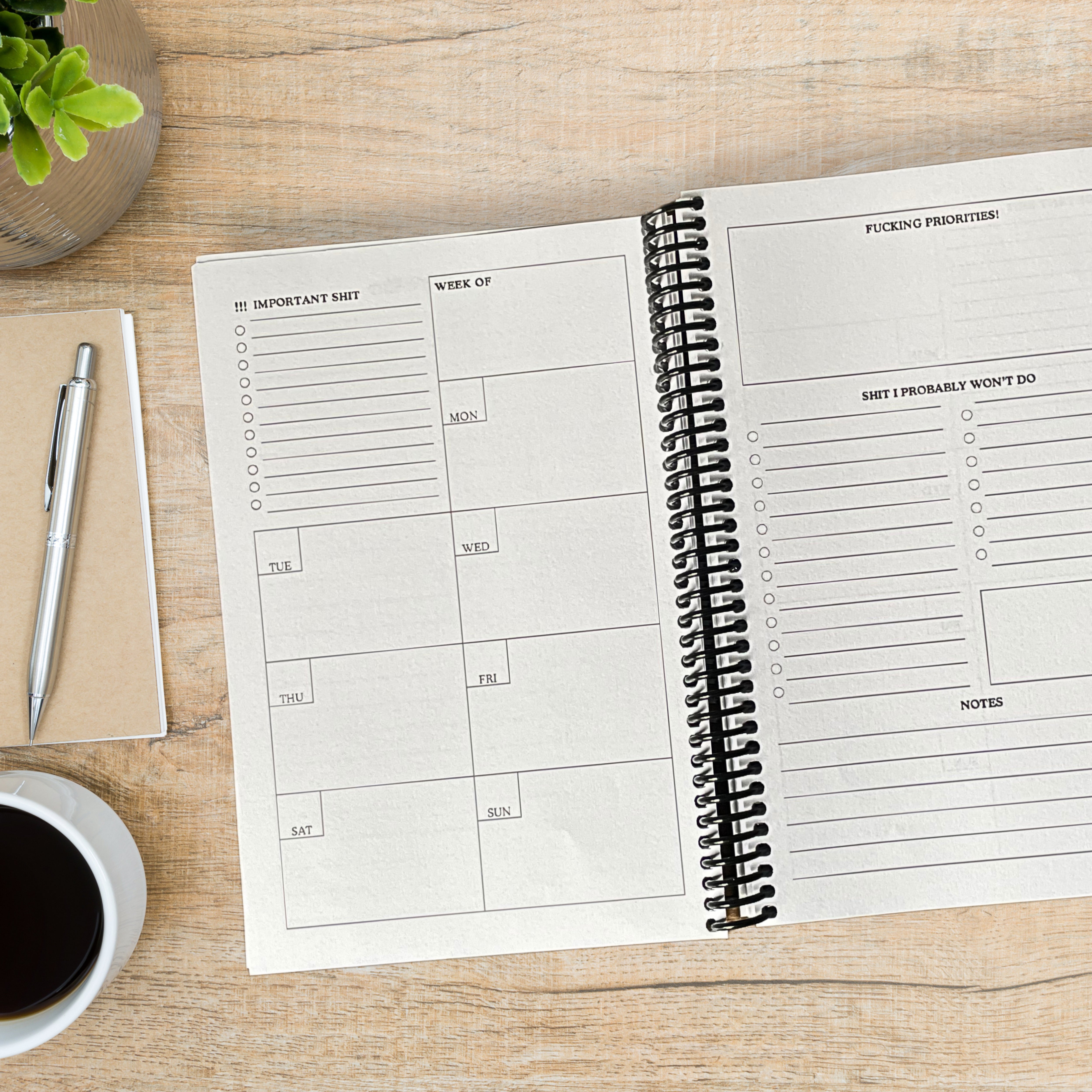 F*ck Off I'm Planning Sh*t Undated Weekly Planner