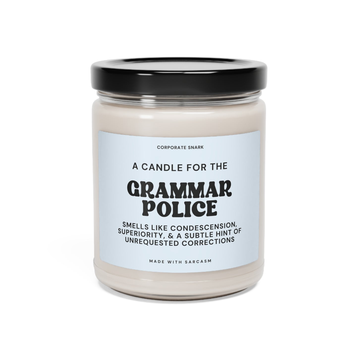 The Grammar Police Candle