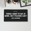 2026 Things I Want To Say At Work Calendar