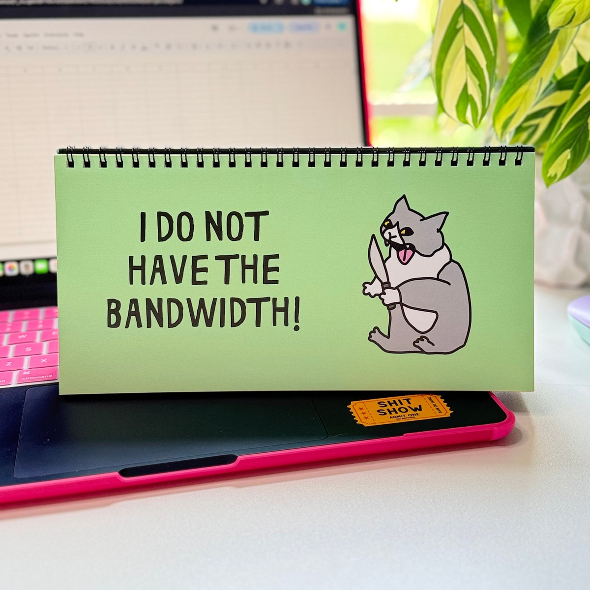 Cats At Work Desk Flip Sign