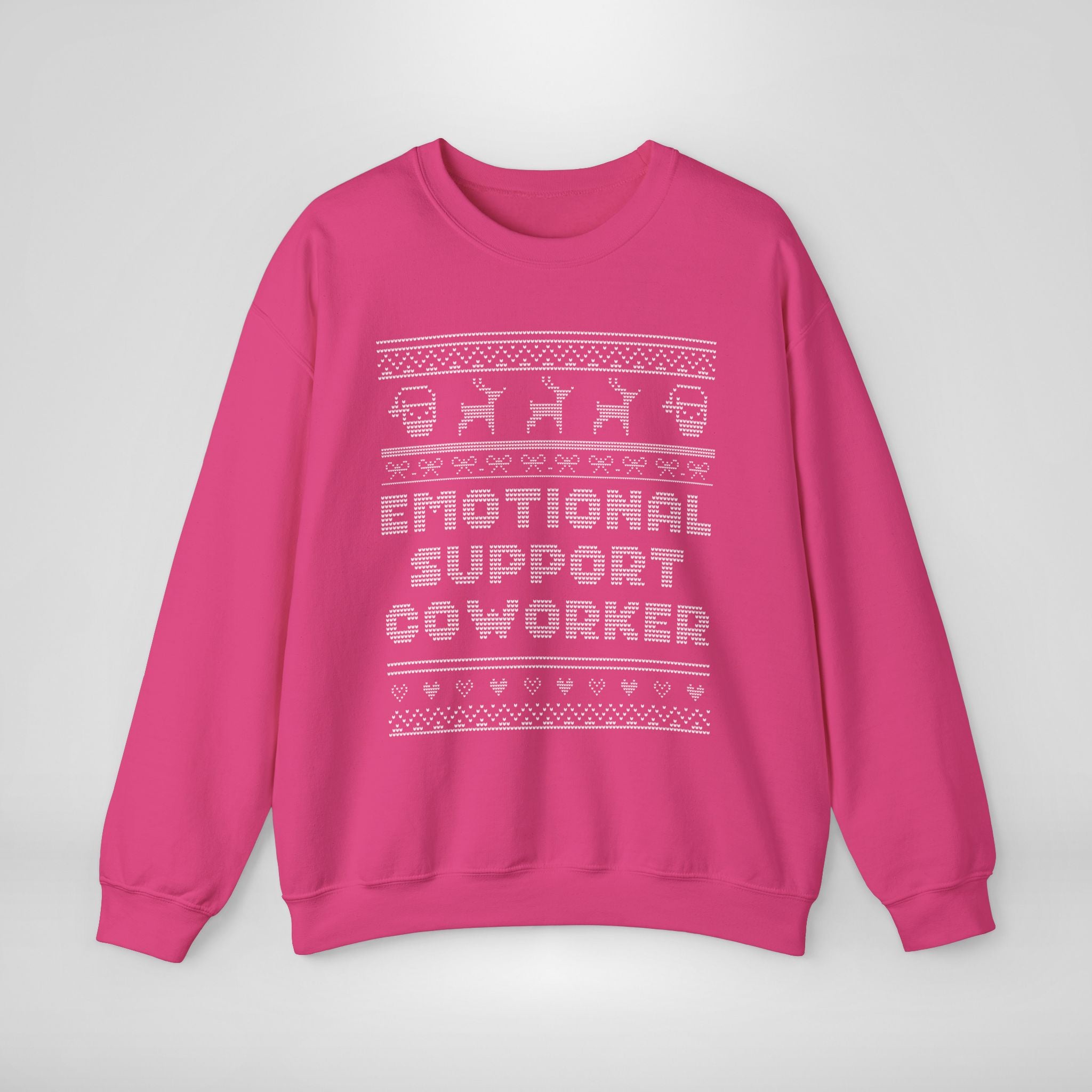 Emotional Support Coworker Ugly Christmas Sweatshirt