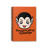 Sorry You're Just Not My Blood Type Halloween Notebook