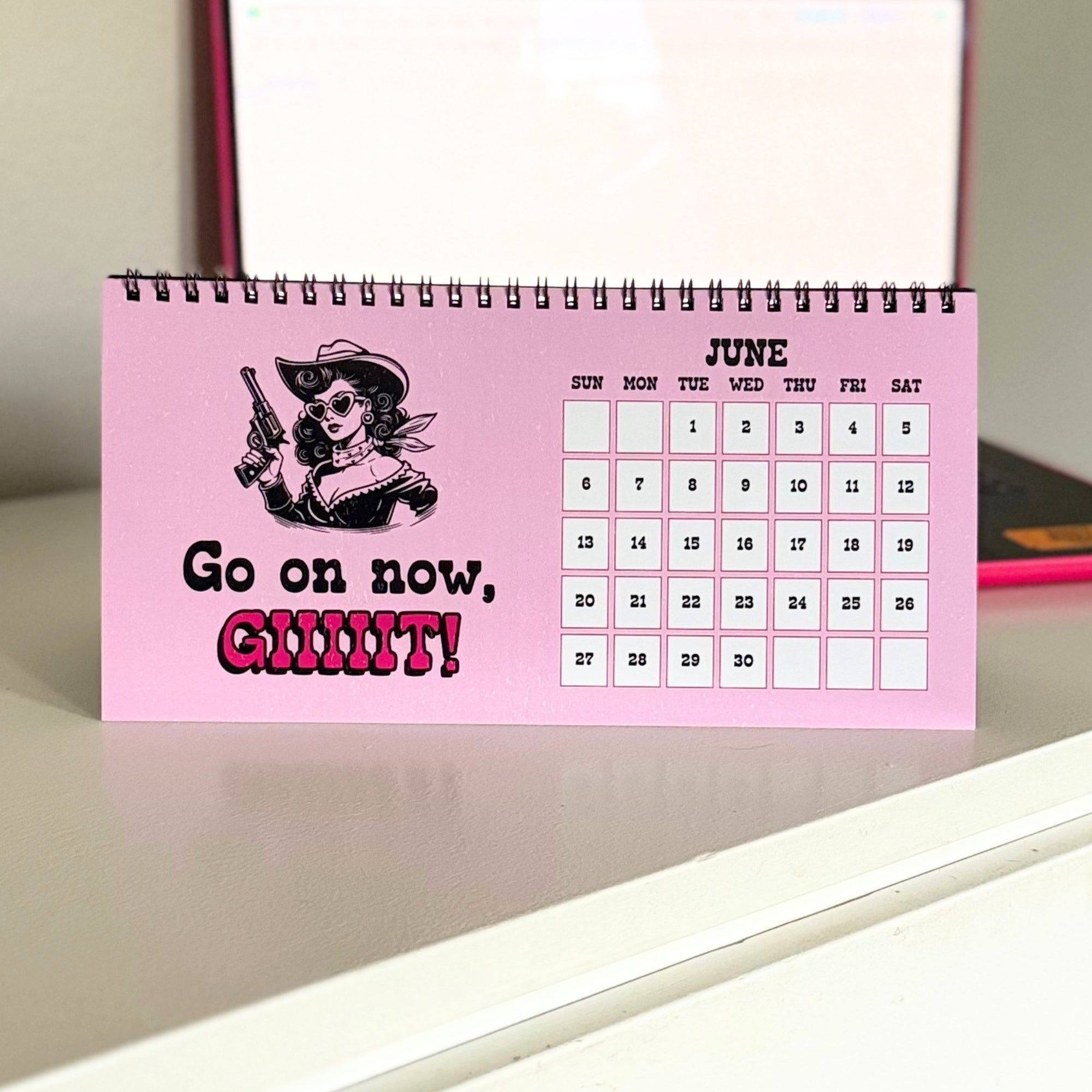 2027 Giddy Up Bitches Cowgirl Calendar