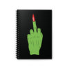 Witch Middle Finger Halloween Notebook