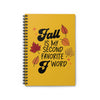 Fall Is My Second Favorite F Word Notebook
