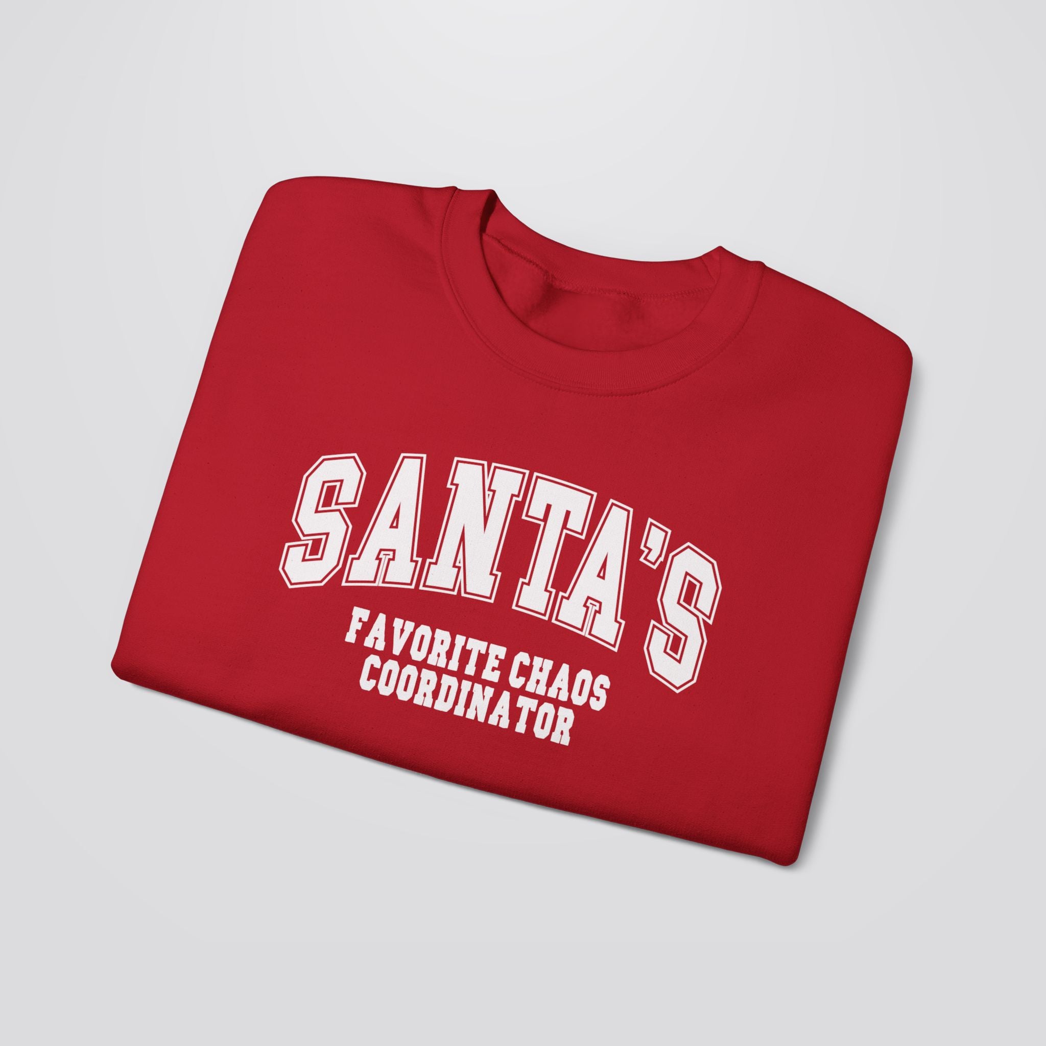 Santa's Favorite Chaos Coordinator Christmas Sweatshirt