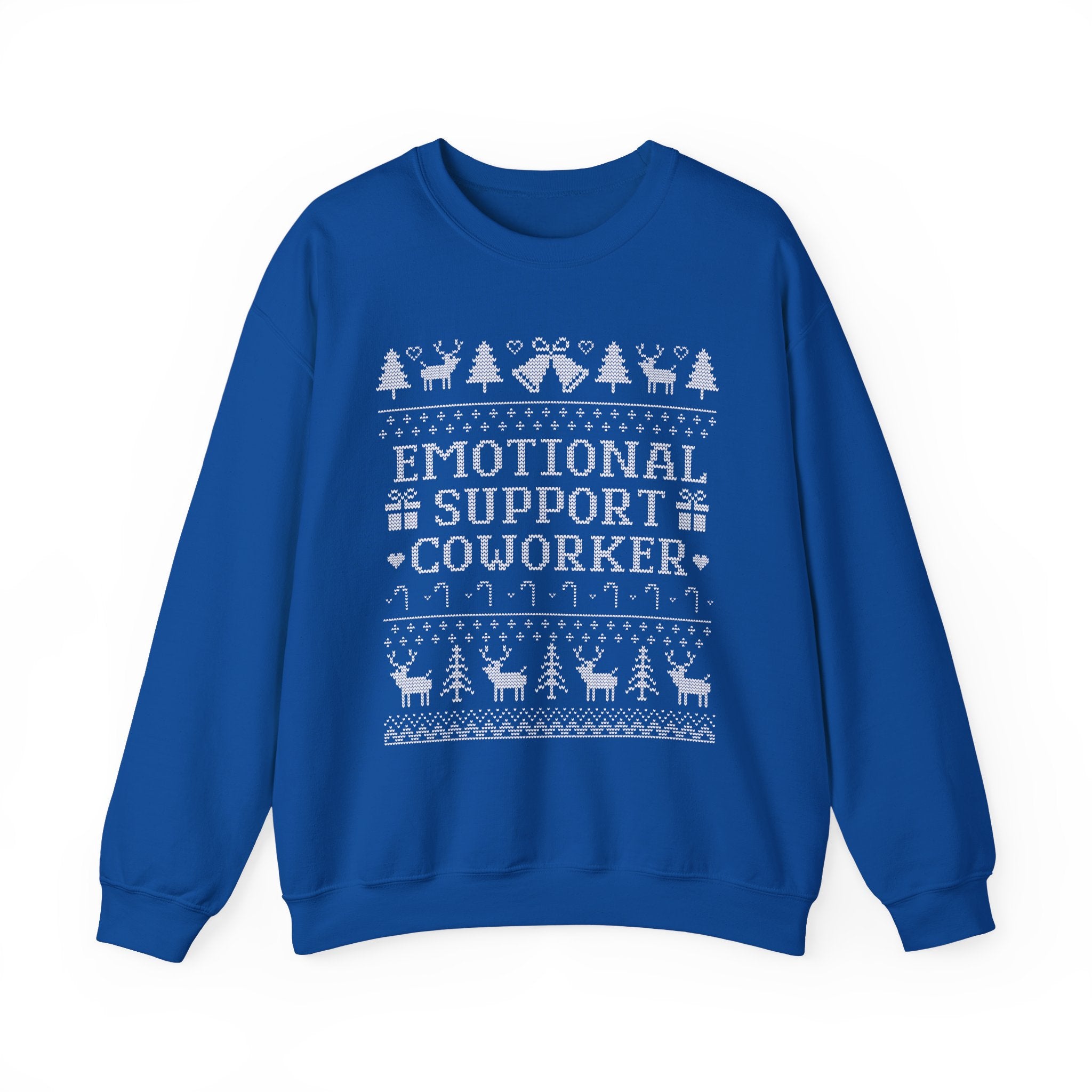 Emotional Support Coworker Ugly Christmas Sweatshirt