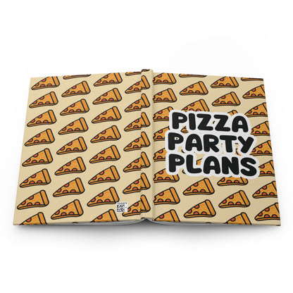 Pizza Party Plans Hardcover Journal