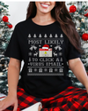 Most Likely To Click A Virus Email Ugly Christmas T-shirt