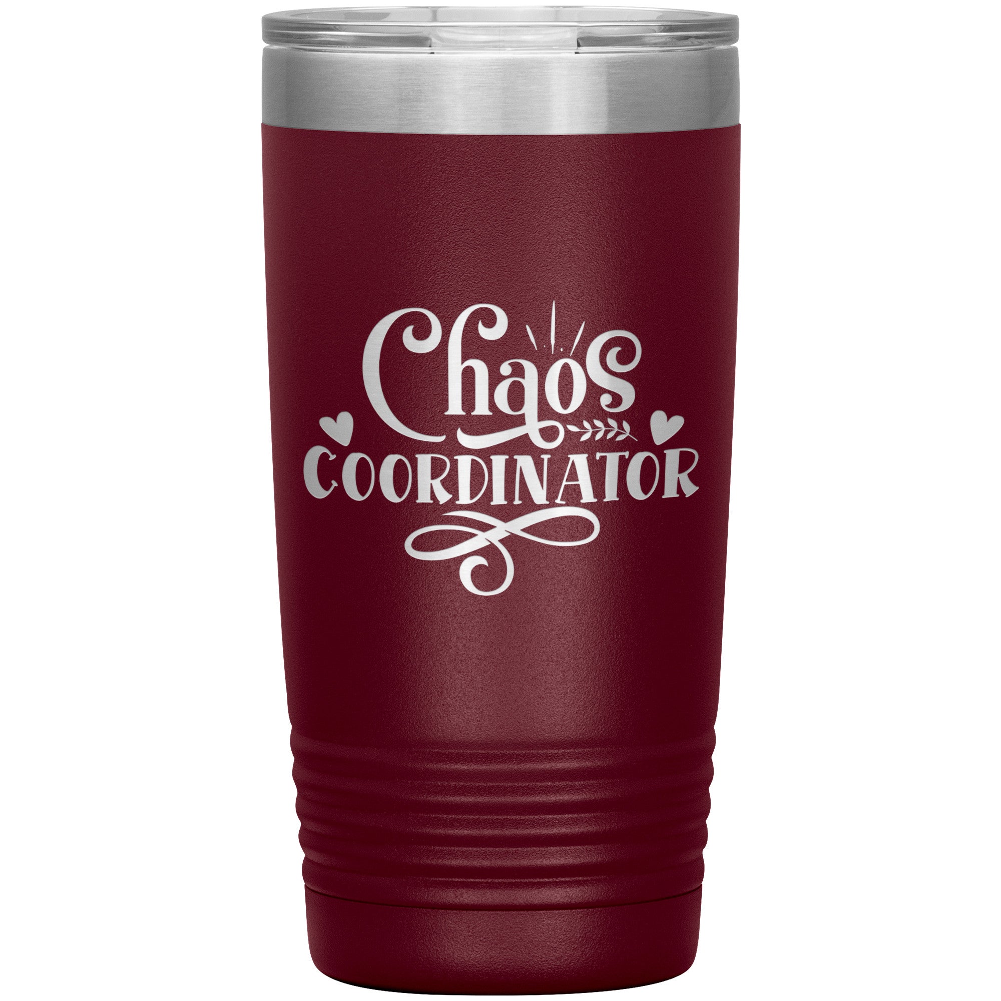 Chaos Coordinator Laser Engraved 20 Oz Tumbler
