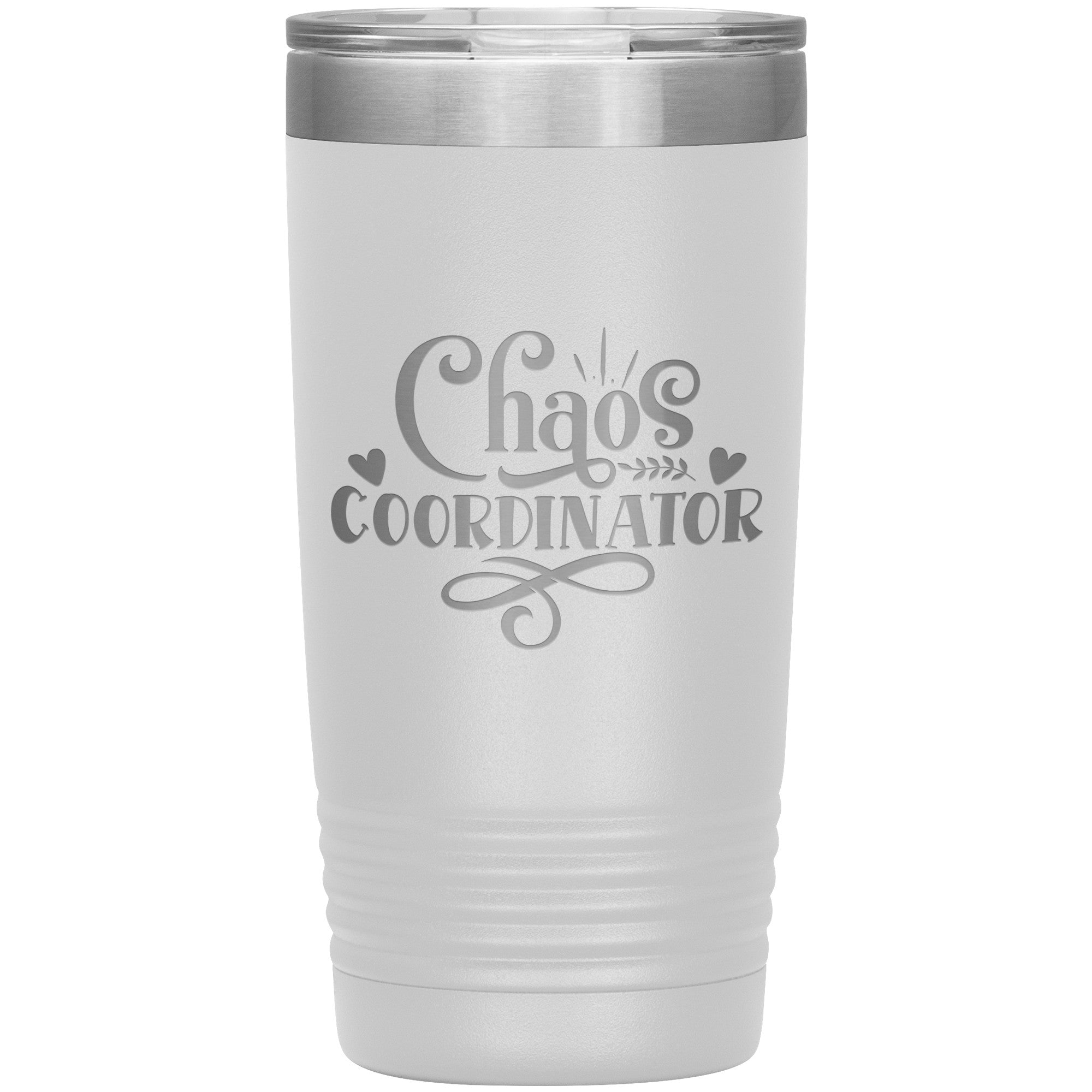 Chaos Coordinator Laser Engraved 20 Oz Tumbler