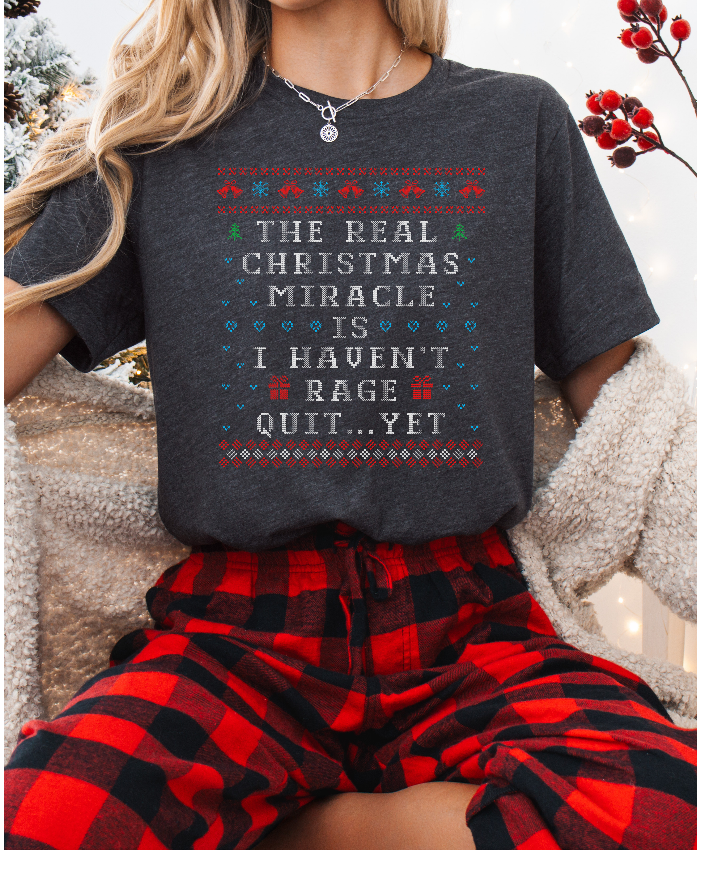 The Real Christmas Miracle Ugly Christmas T-shirt
