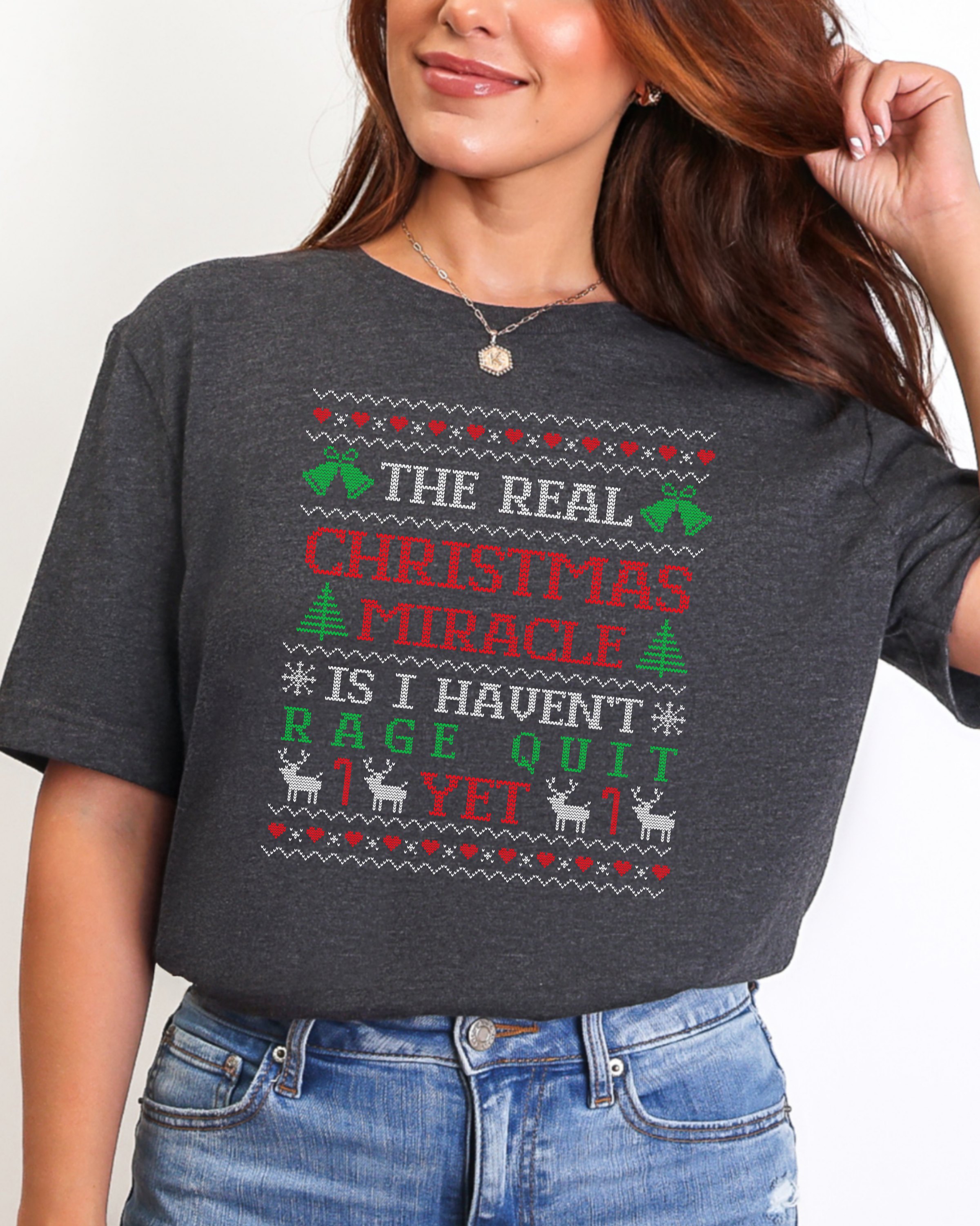 The Real Christmas Miracle Ugly Christmas T-shirt