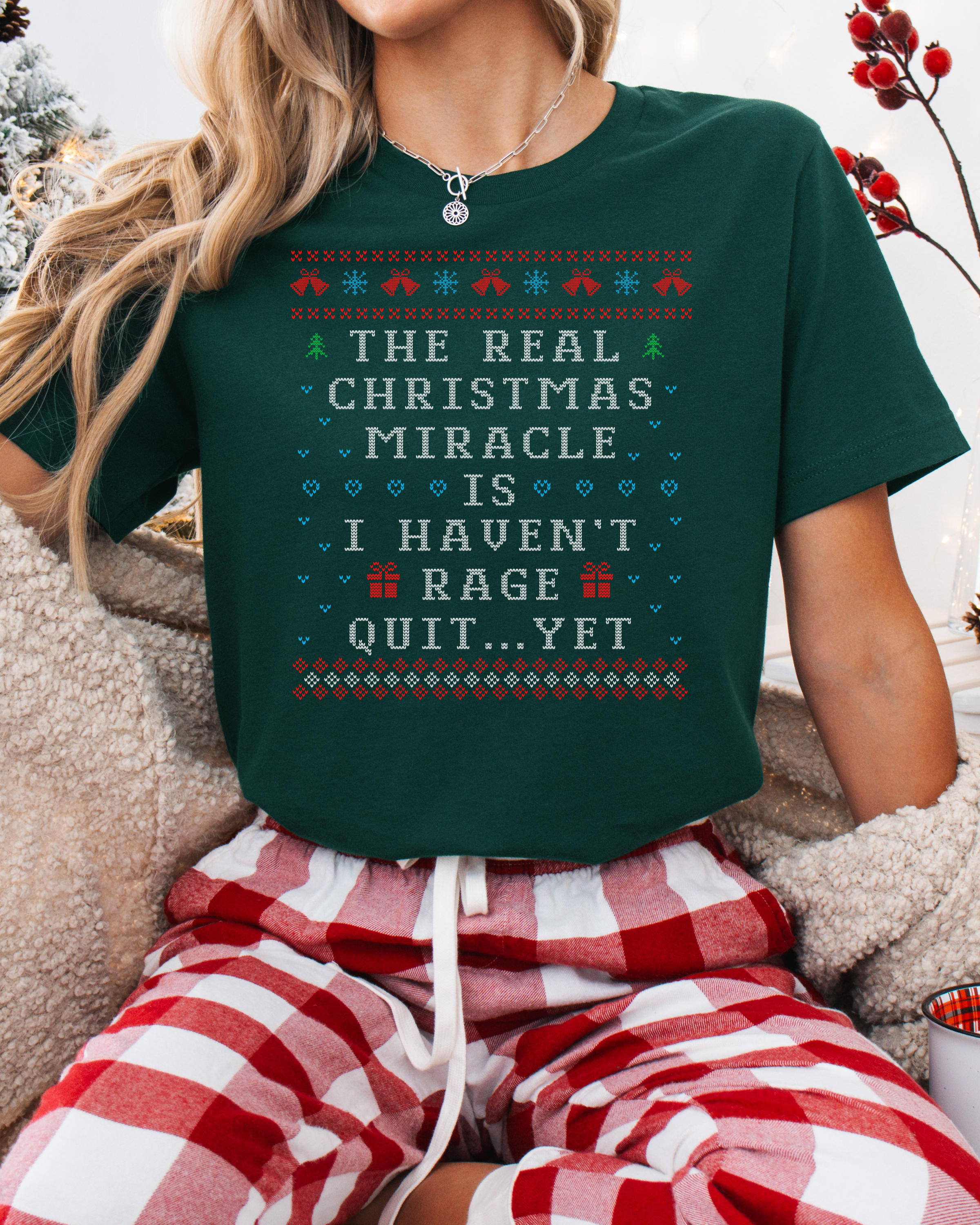 The Real Christmas Miracle Ugly Christmas T-shirt