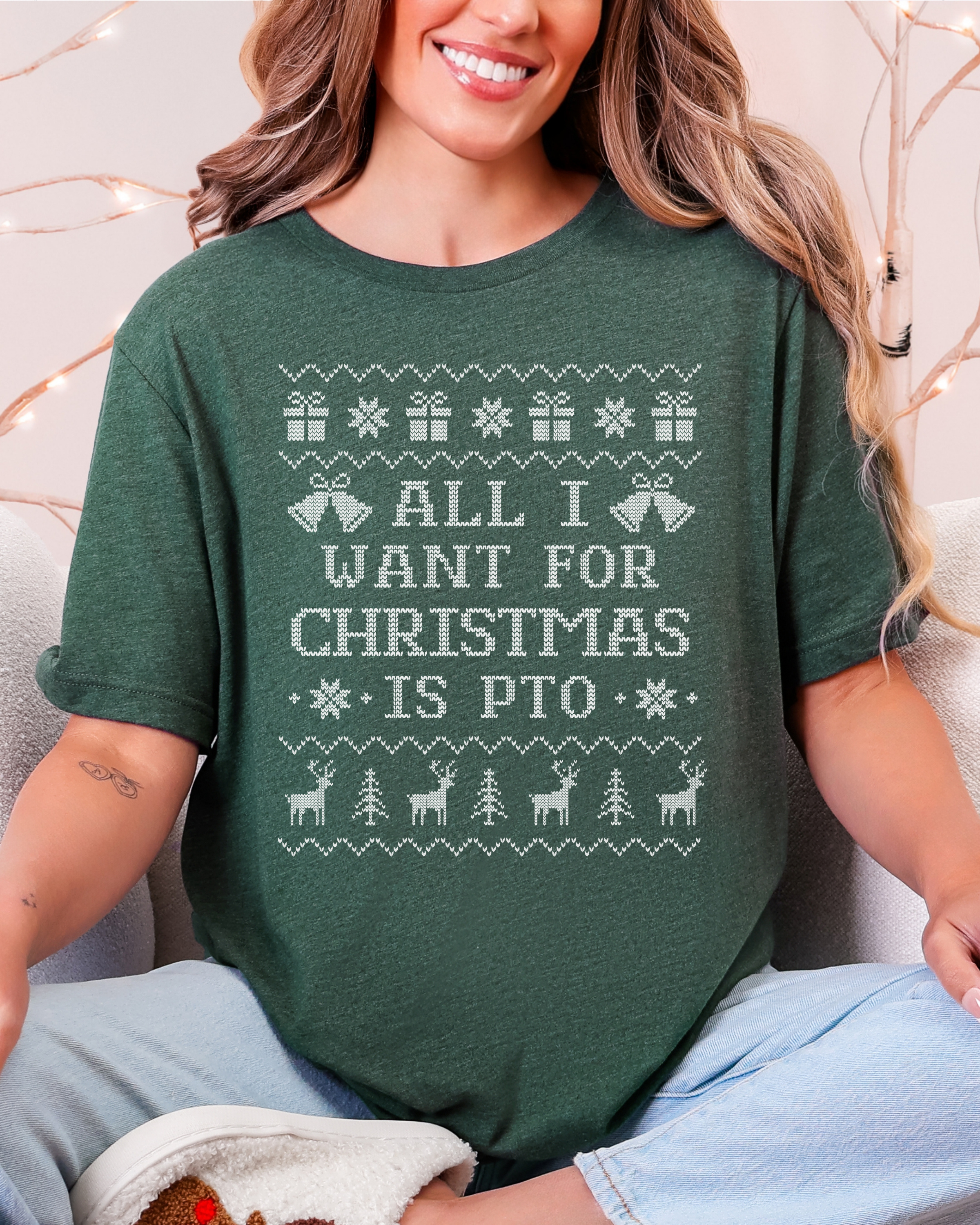 All I Want For Christmas Is PTO Ugly Christmas T-shirt