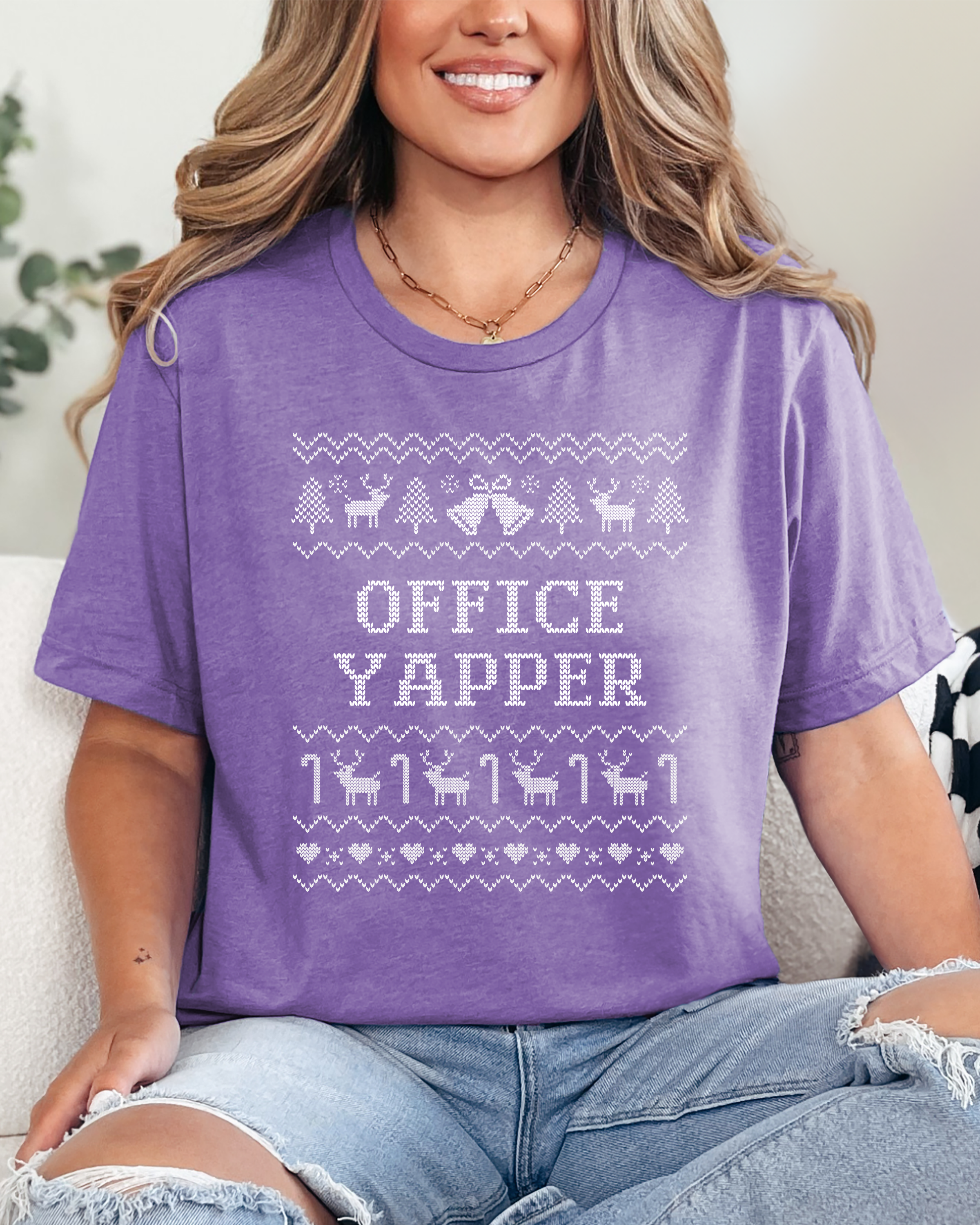 Office Yapper Ugly Christmas T-shirt