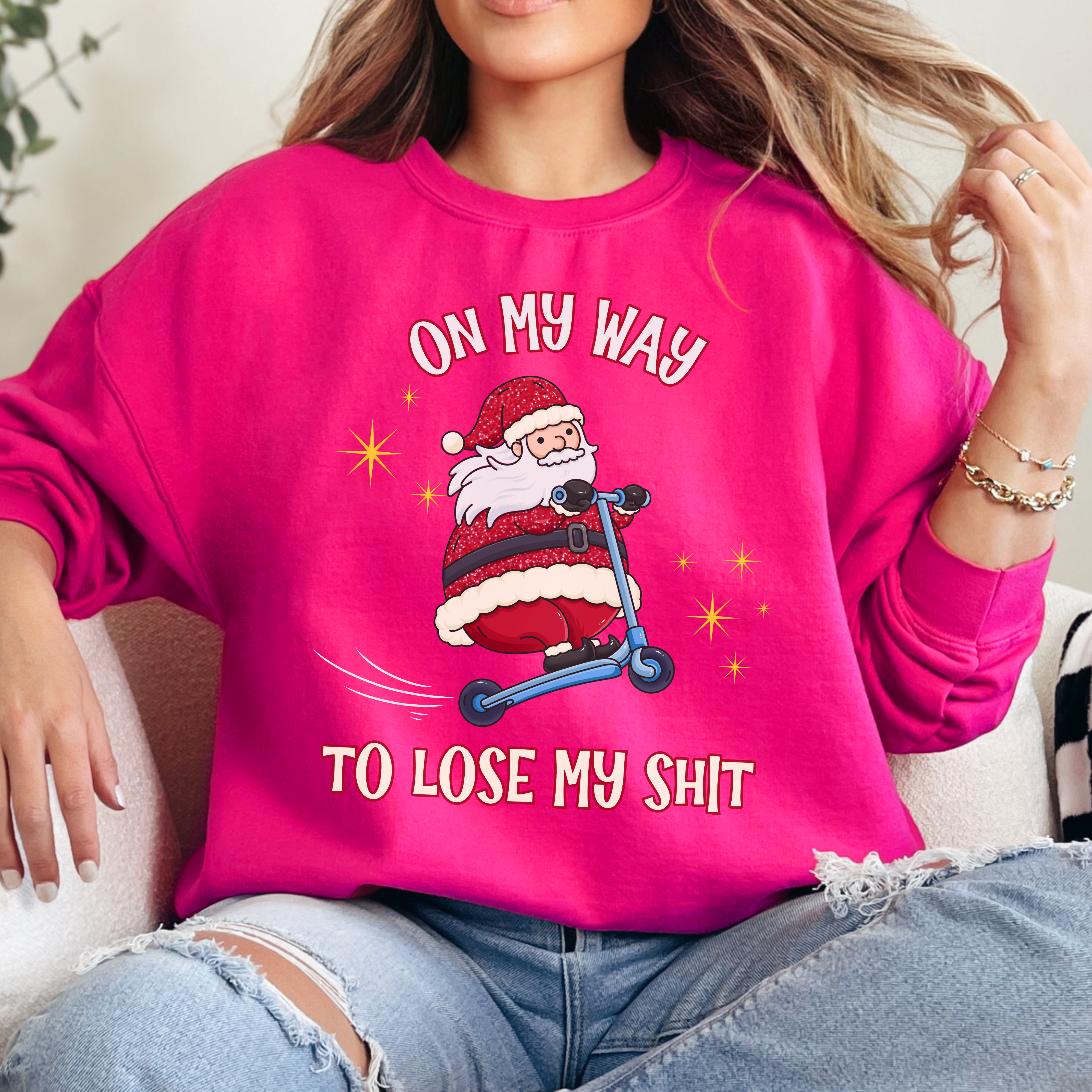 On My Way To Lose My Shit Christmas Sweatshirt