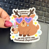 Currently Running On Iced Coffee and Seasonal Depression Sticker