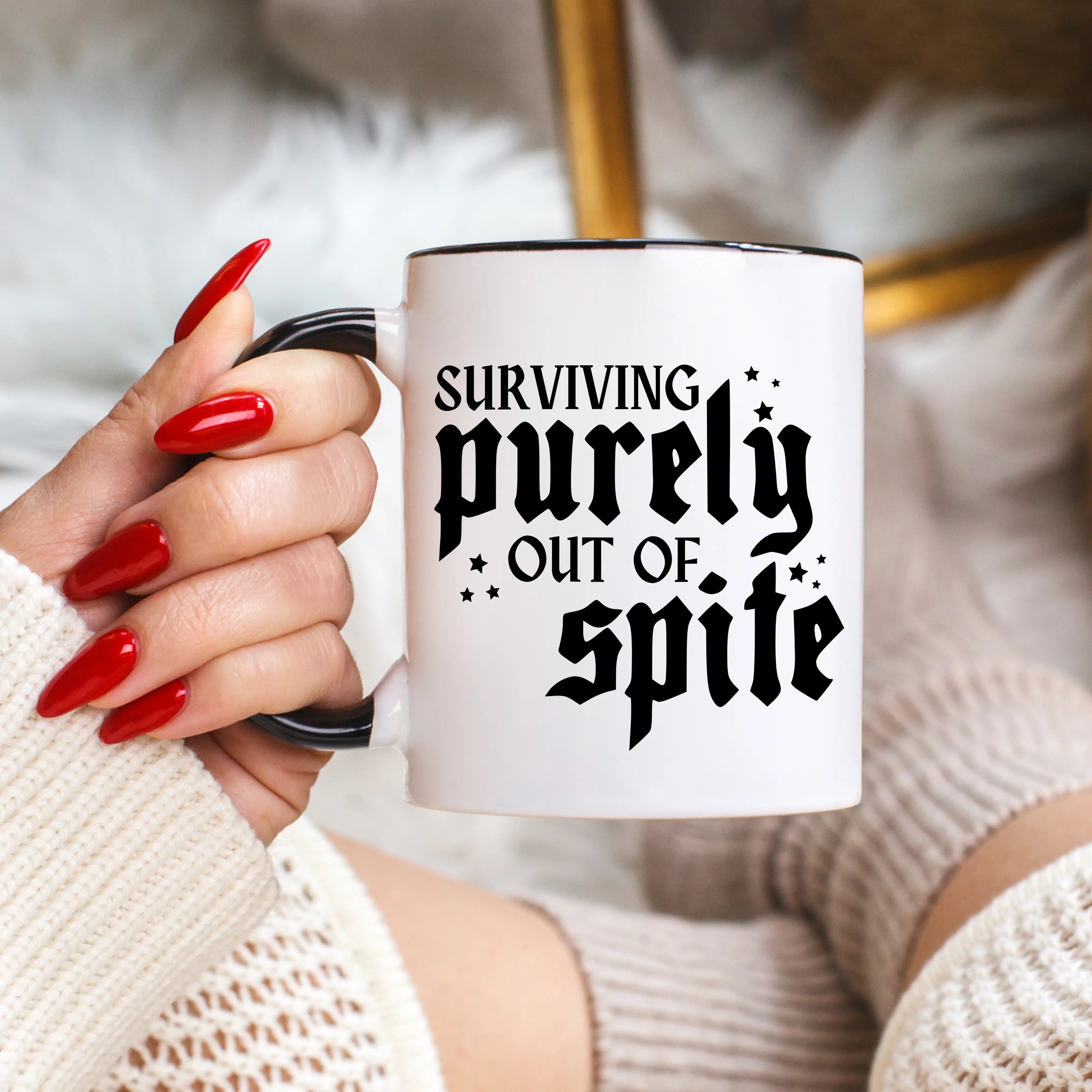 Surviving Purely Out Of Spite Mug 11 oz