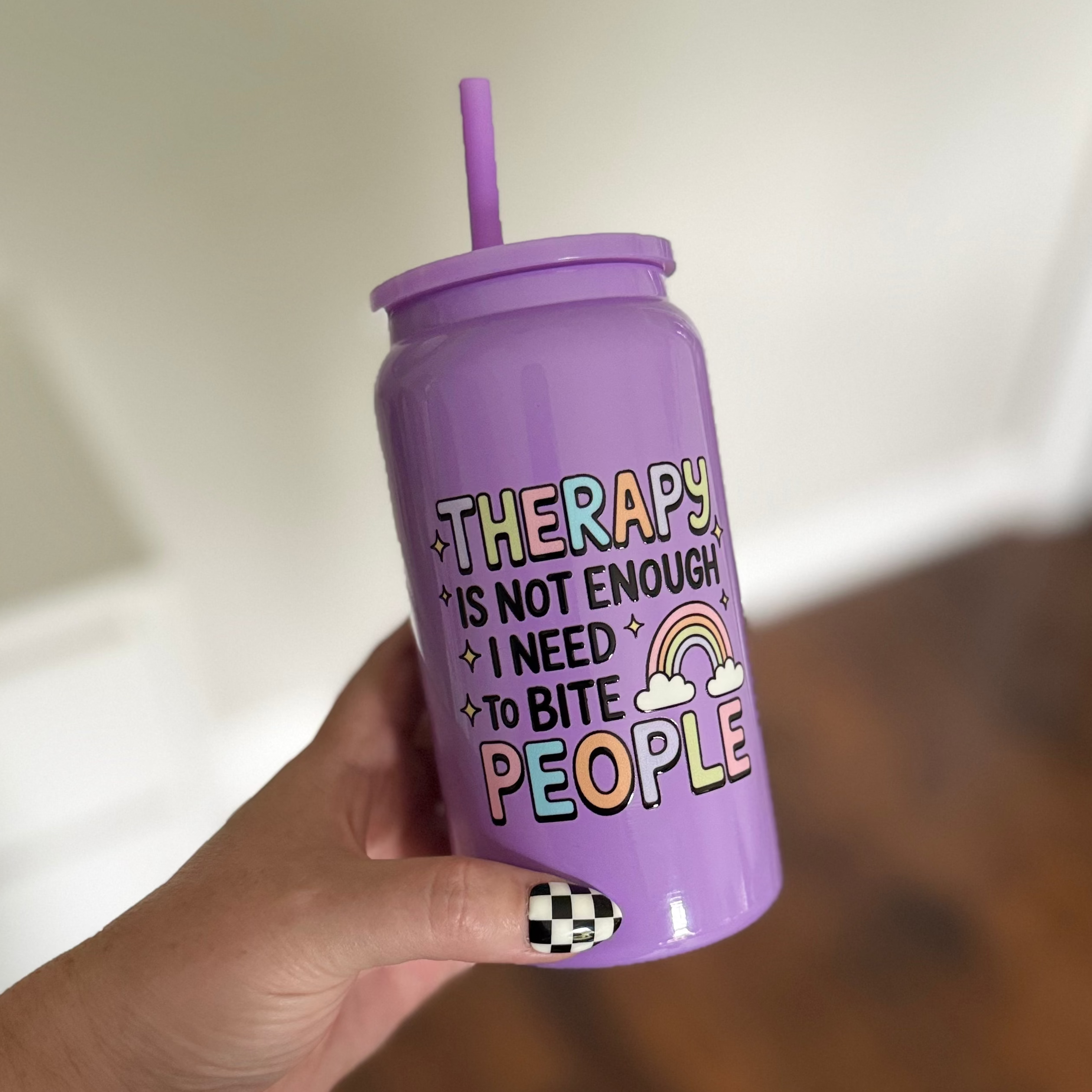 Therapy is Not Enough, I Need to Bite People Tumbler