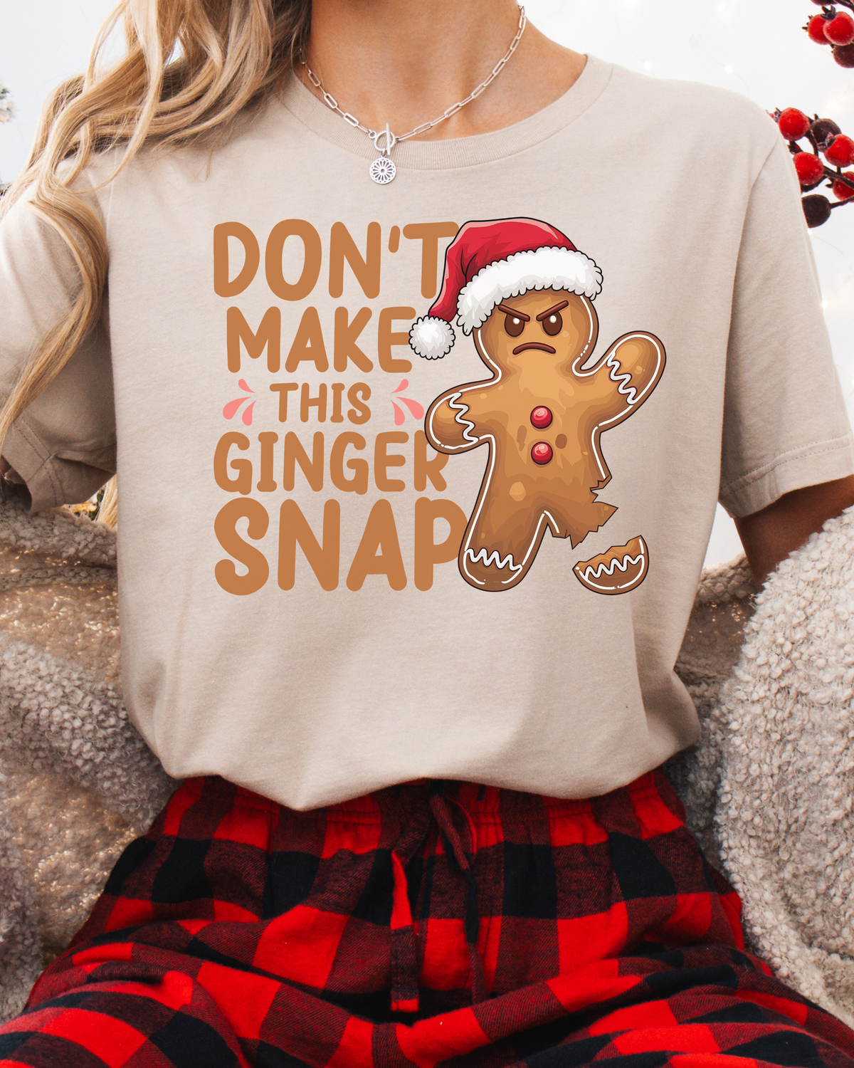 Don't Make This Ginger Snap Christmas T-shirt
