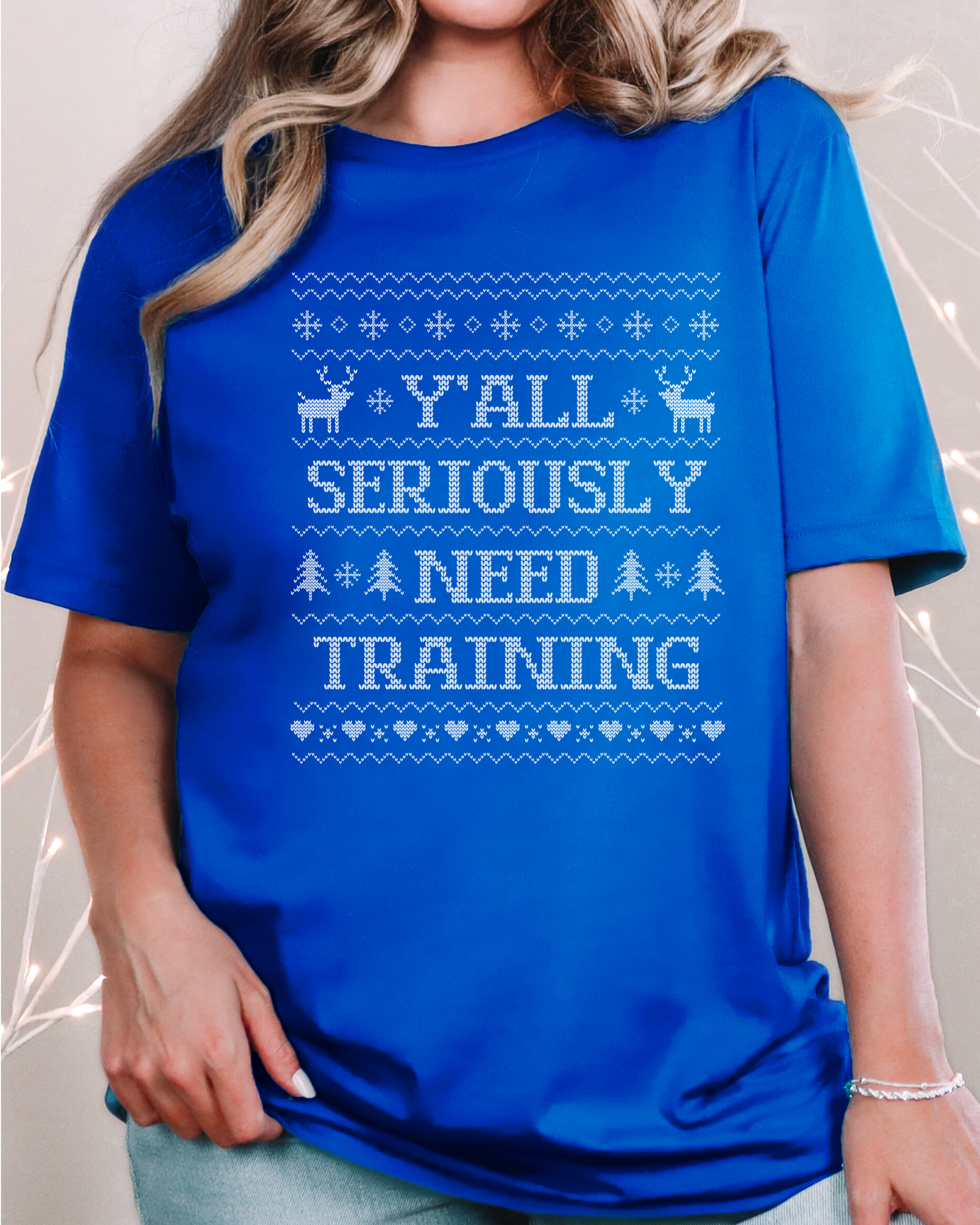 Y'all Seriously Need Training Ugly Christmas T-shirt