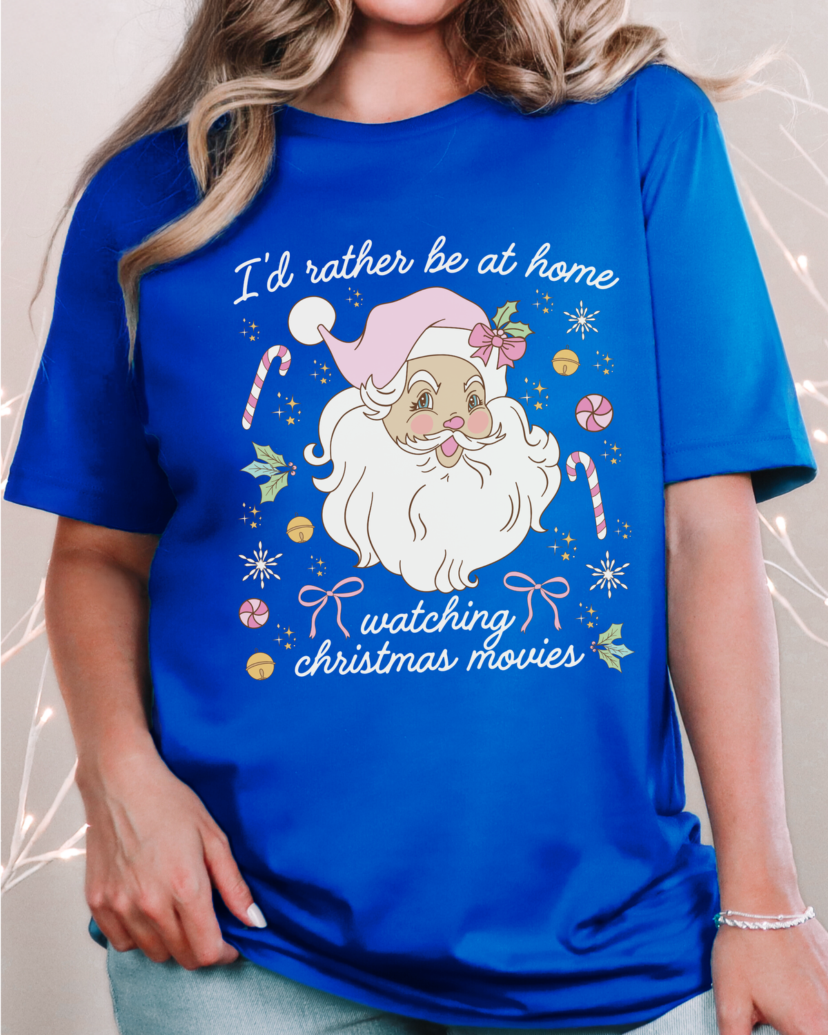 I'd Rather Be At Home Christmas T-shirt