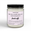 Light This Candle When You Need Everyone To F' Off