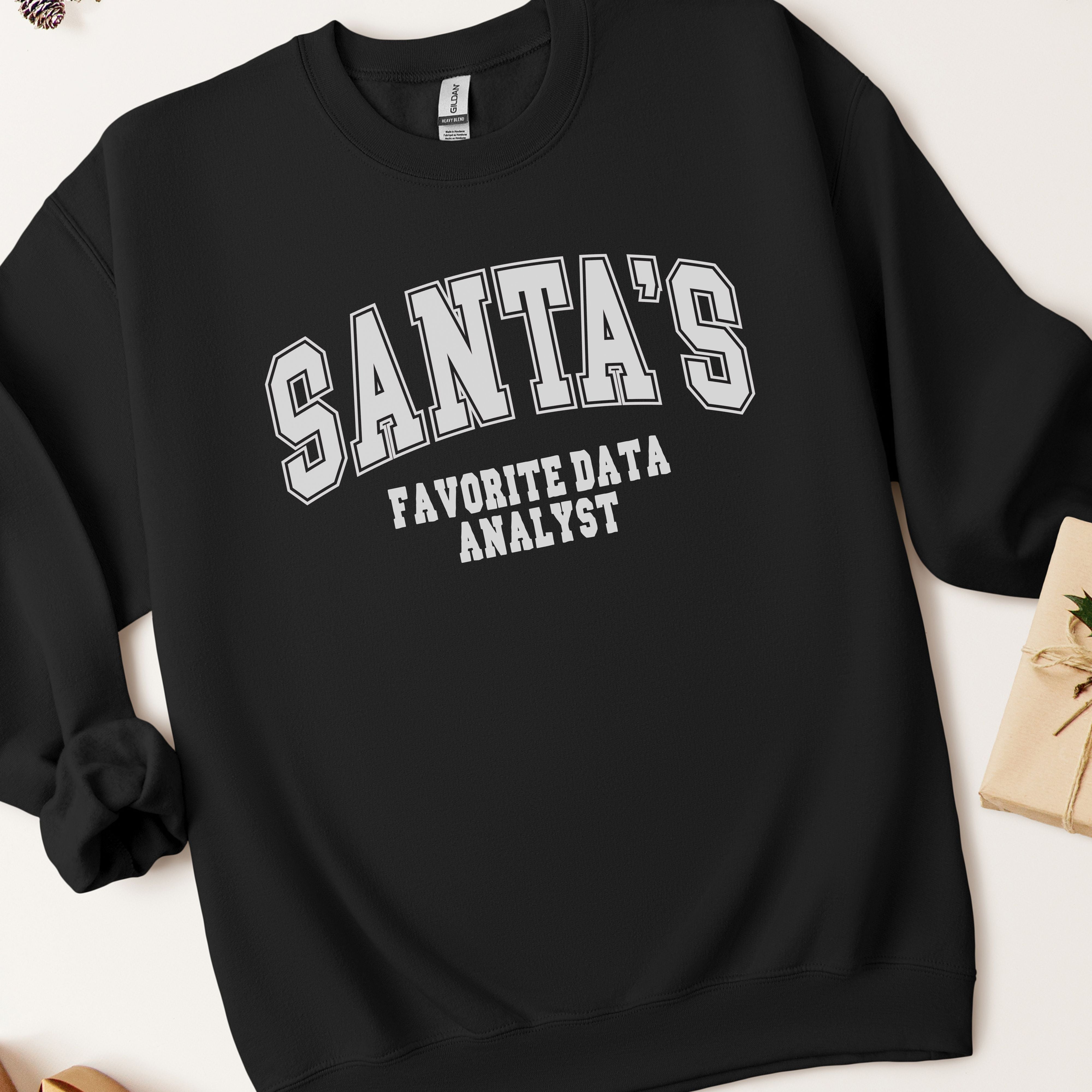 Santa's Favorite Data Analyst Christmas Sweatshirt